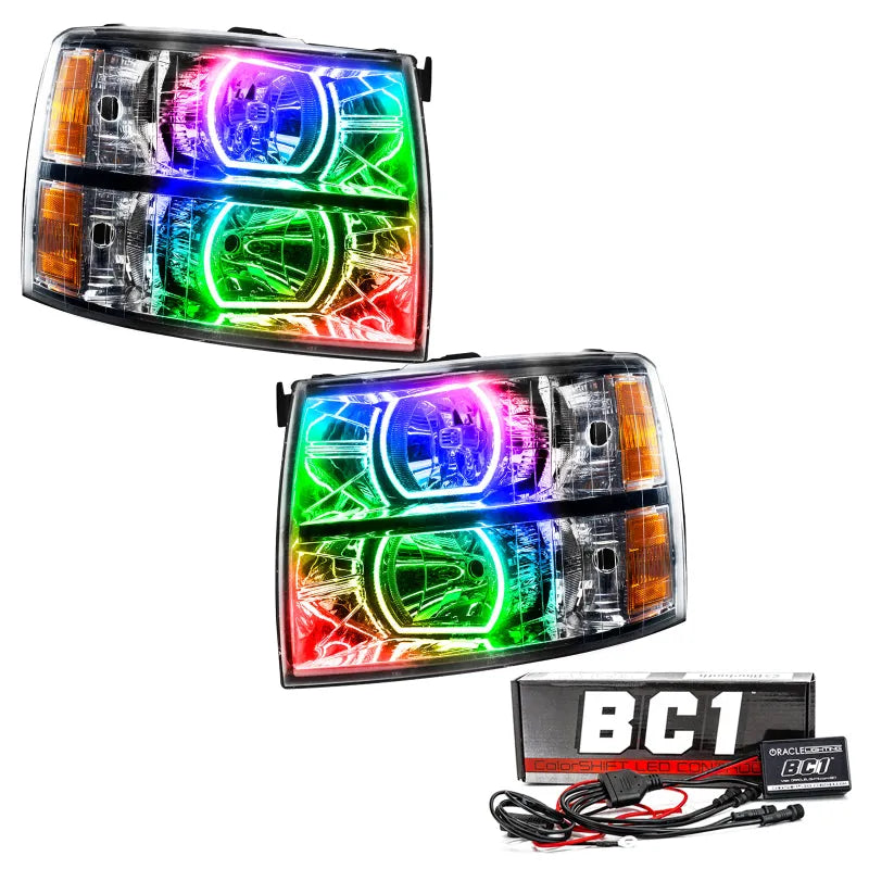 Oracle 07-13 Chevy Silverado SMD HL Square ColorSHIFT | 1500/HD Classic (8188-335)