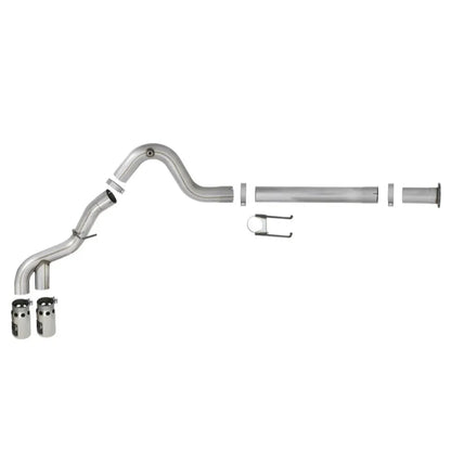 aFe Power 15-16 F250/F350 6.7L Diesel Rebel XD 4in SS DPF-Back Exhaust | Ford (11-16) (49-43121-P)