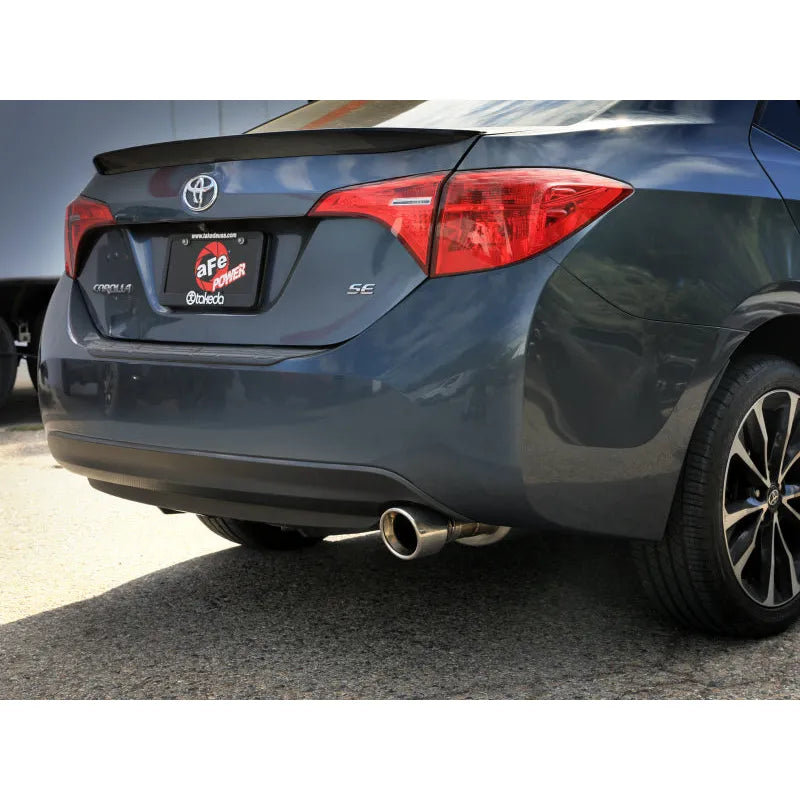 aFe 14-19 Toyota Corolla Takeda 2.5in SS Axle-Back Exhaust | Corolla (14-21) (49-36083-P)