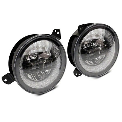 Raxiom 18-22 Jeep JL/JT Axial 9-Inch RGB Headlights | Jeep Wrangler/Gladiator (J142668)