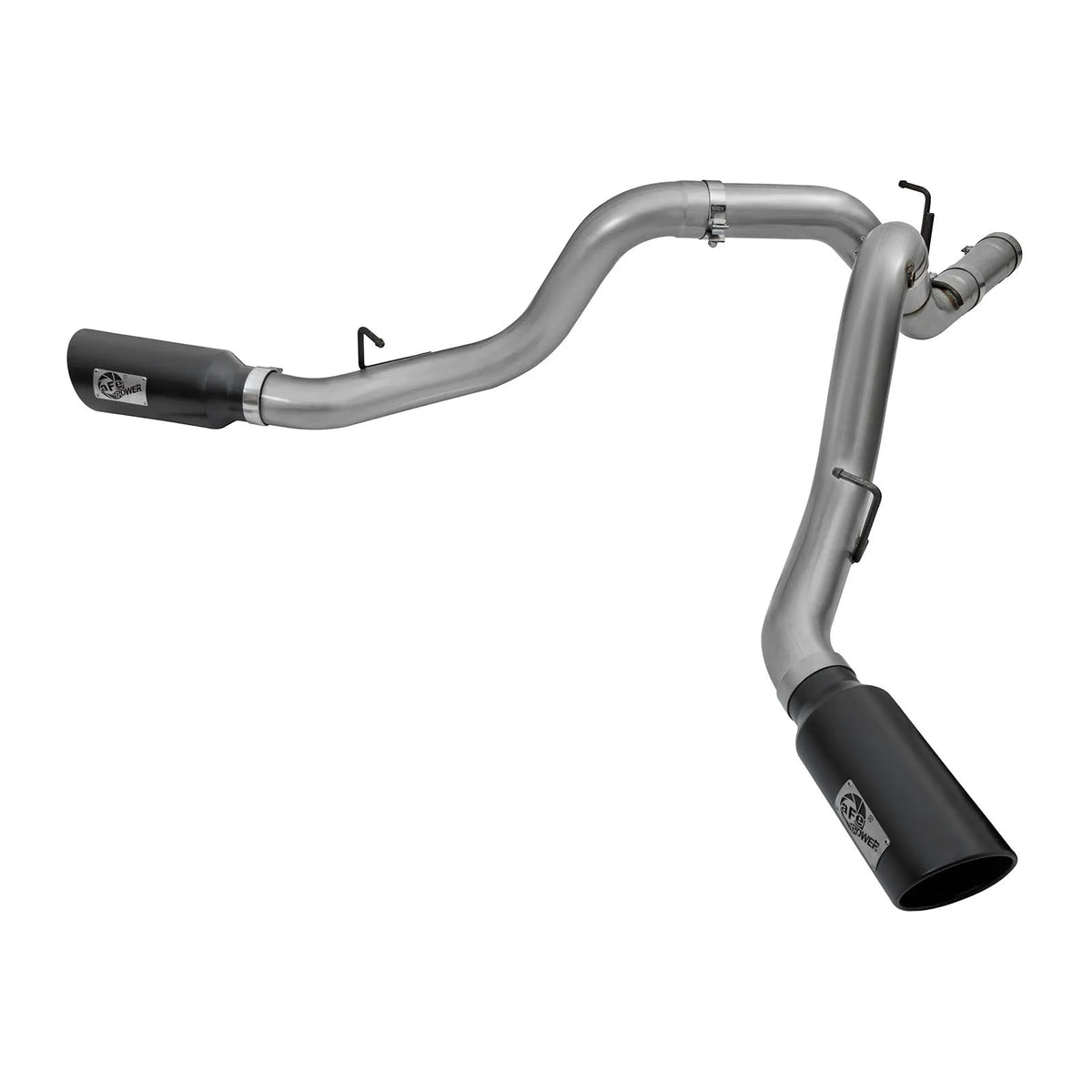 aFe HD 4in Dual DPF-Back SS Exhaust | GM Duramax (15-19) (49-44080-B)