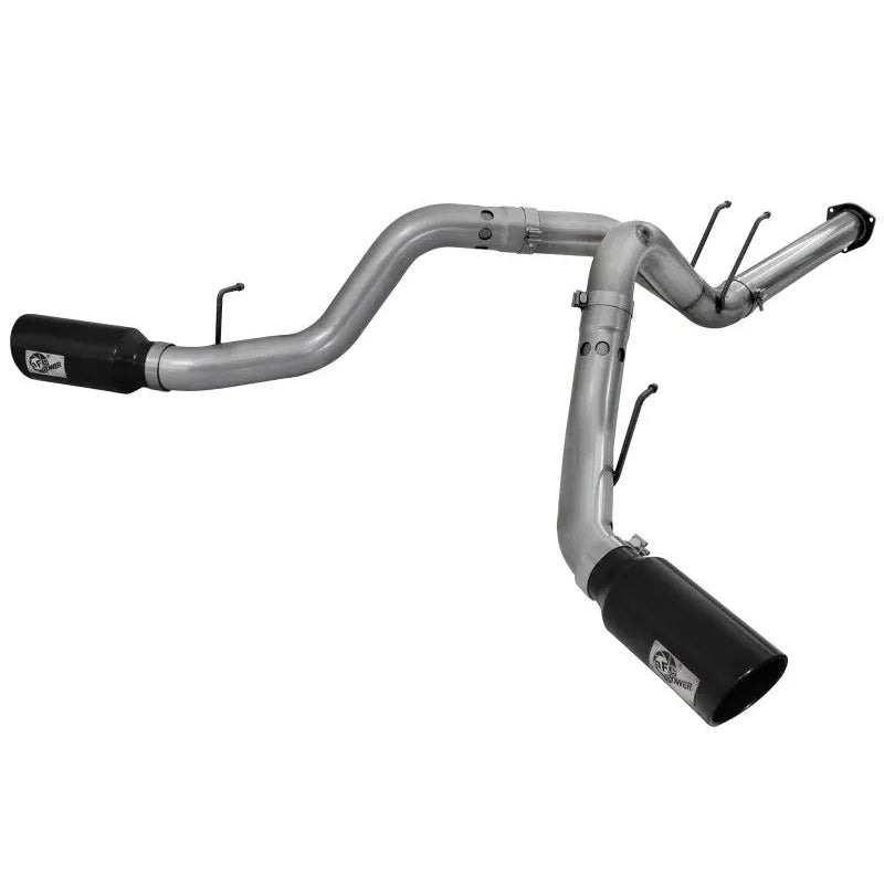 aFe Large Bore HD 4in DPF-Back Exhaust w/ Black Tip | Ford F-250/350 V8 Diesel (11-16) (49-43122-B)