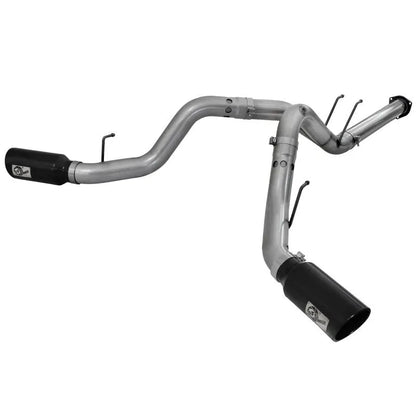 aFe Large Bore HD 4in DPF-Back Exhaust w/ Black Tip | Ford F-250/350 V8 Diesel (11-16) (49-43122-B)