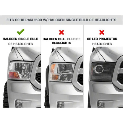 Raxiom OEM Headlights | Dodge RAM 09-18 (R118019)
