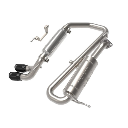 aFe 18-21 Suzuki Jimny Takeda 2-1/4in. 304 SS Cat-Back Exhaust w/ Blk Tip