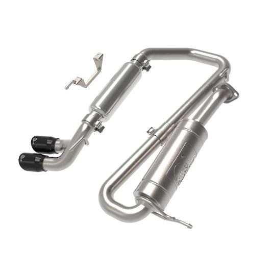 aFe 18-21 Suzuki Jimny Takeda 2-1/4in. 304 SS Cat-Back Exhaust w/ Blk Tip