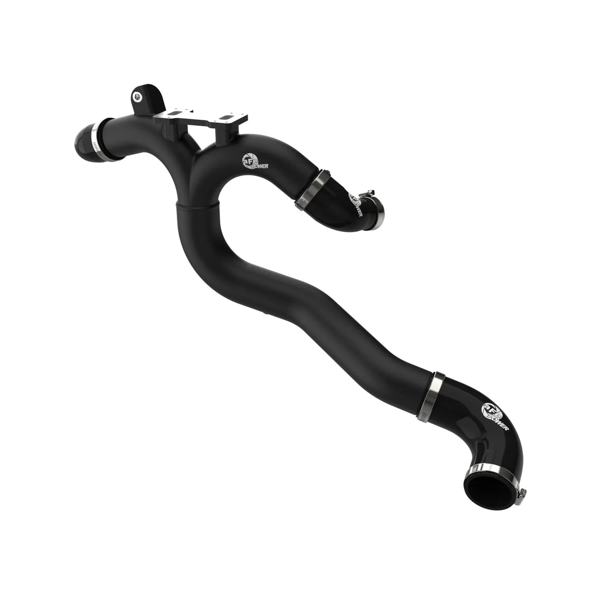 aFe 46-20808-B BladeRunner Aluminum Hot Charge Pipe Black For Genesis G70