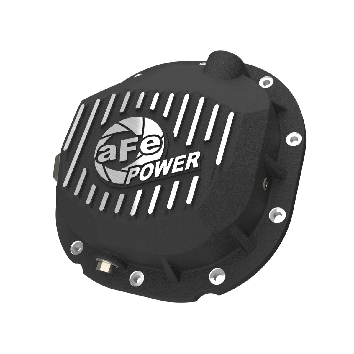 aFe 4671410B Rear Diff Cover Black Machined Fins For Ford F-150