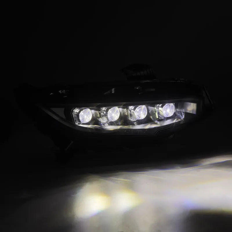 AlphaRex 16-21 Civic NOVA-Series LED Proj Headlights w/Activation & Seq Sig (880491)