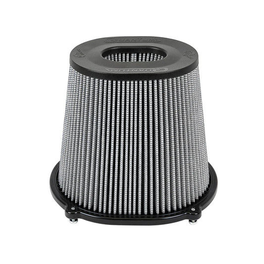 aFe Quantum Pro DRY S Air Filter | Inverted Top 5in Flange x 8inH (21-91132)