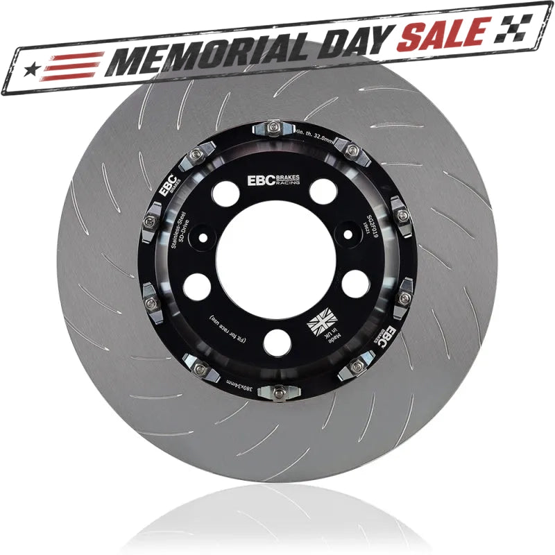 EBC Racing 2012+ Audi S3 2.0T 2 Piece Floating Conversion SG Racing Front Rotors
