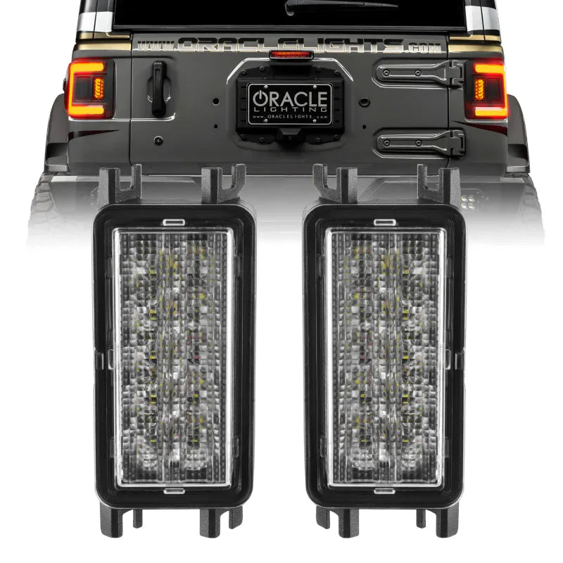 ORACLE 18+ Jeep Wrangler JL Dual Func Reverse LED Flush Taillight Amber/White (5915-JL-023)