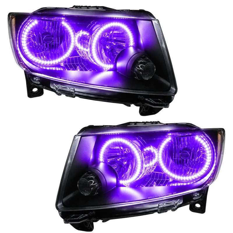 Oracle Jeep WK 10-23 Pre-Assembled Chrome Halo Headlights | WK (7070-007)