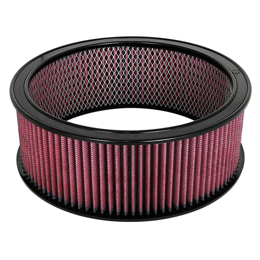 aFe PerfFlow Round Racing Air Filter | Universal (18-11416) (14OD x 12ID x 5H, Washable, High Flow)