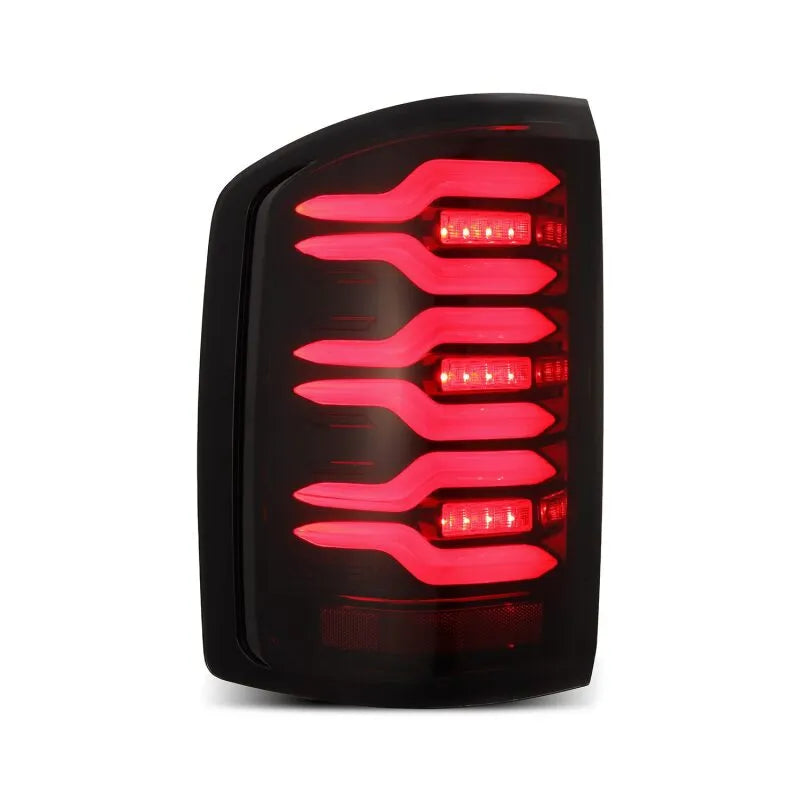 AlphaRex GMC Sierra 1500/2500HD/3500HD LED Tail Lights Blk/Red w/Seq | 2014-19 (630050)