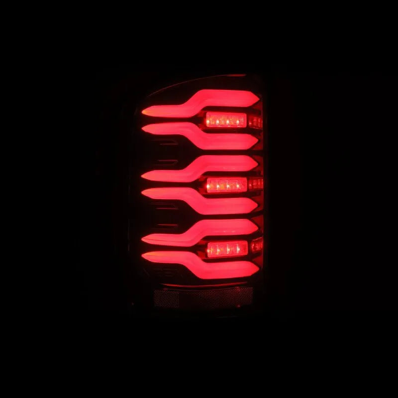 AlphaRex GMC Sierra 1500/2500HD/3500HD LED Tail Lights Blk/Red w/Seq | 2014-19 (630050)