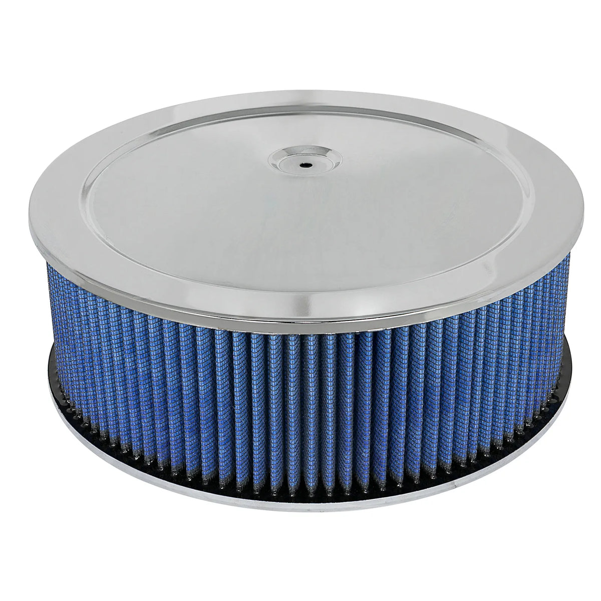 aFe MagnumFLOW Round Racing Air Filter | P5R A/F Chrome Assy 14x5 (18-21403)