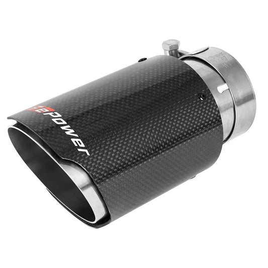 aFe MACH Force-Xp Exhaust Tip | -2.5/3.5in Carbon Fiber (49T25354-C07) (SPF49T25354C07)
