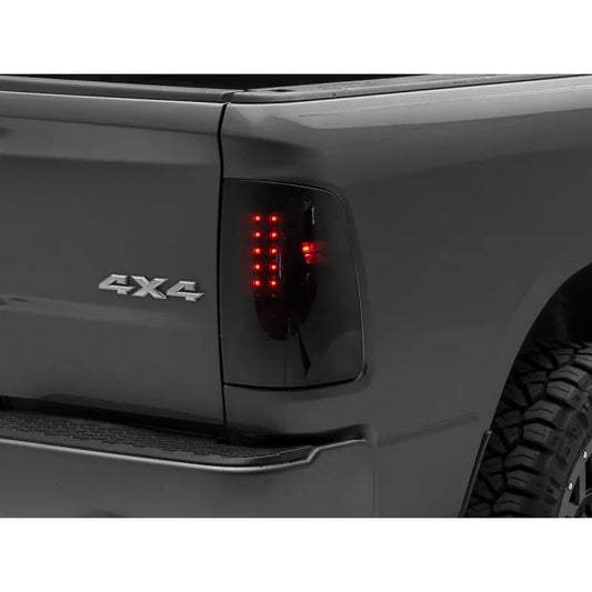 Raxiom 09-18 Dodge RAM Axial Smoked LED Tail Lights | Dodge RAM 1500/2500/3500 (R131283)