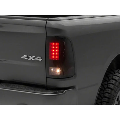 Raxiom 09-18 Dodge RAM Axial Smoked LED Tail Lights | Dodge RAM 1500/2500/3500 (R131283)