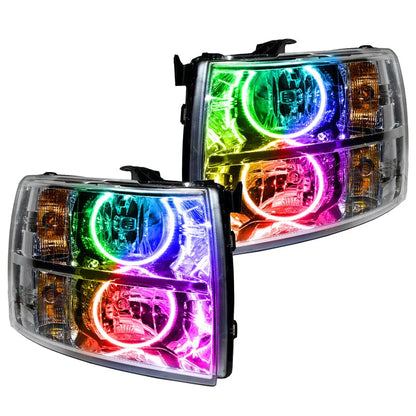 Oracle 07-13 Chevy Silverado SMD HL - Round ColorSHIFT w/o Controller (7007-334)
