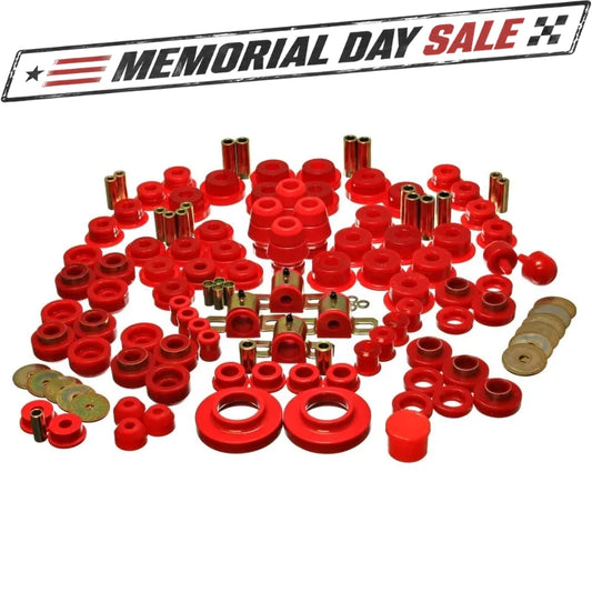 Energy Suspension 97-06 Jeep Wrangler TJ Red Hyper-Flex Master Bushing Set