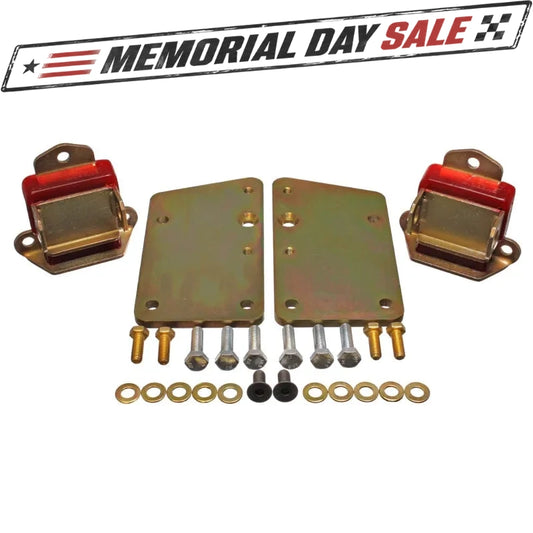 Energy Suspension 3.1148R Motor Mount Conversion Kit Red for GM LS Series