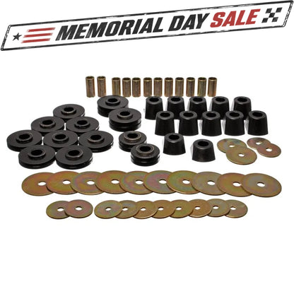 Energy Suspension Body Cab Mount Set Black (3.4110G) for 67-95 Chevy K5 Blazer