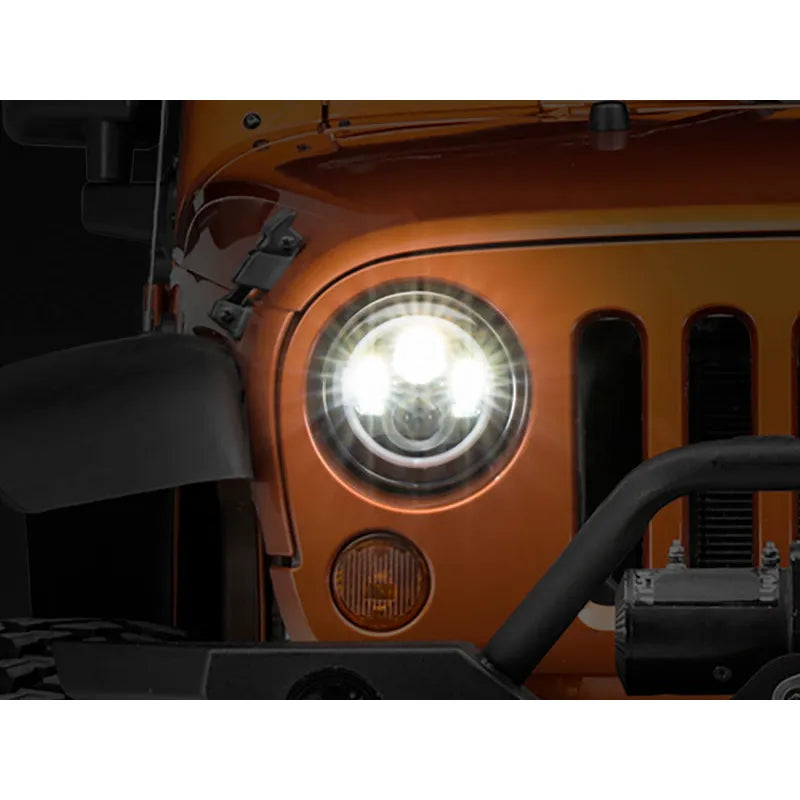 Raxiom 97-18 Jeep Wrangler Axial Halo Headlights | TJ/JK (J108037)