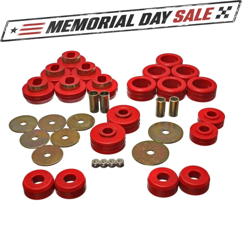 Energy Suspension Body Cab Mount Set Red (3.4118R) for 1987-91 Chevrolet Blazer