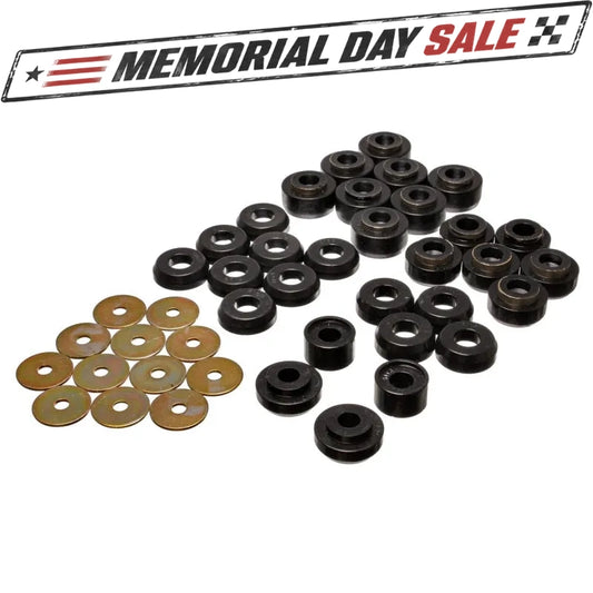 Energy Suspension 3.4136G Body Mount Set - Black For 1991-1996 Chevy Caprice