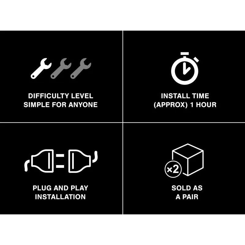 Raxiom 97-18 Jeep Wrangler Axial Halo Headlights | TJ/JK (J108037)