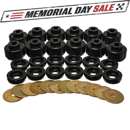 Energy Suspension Body Mount Set - Black