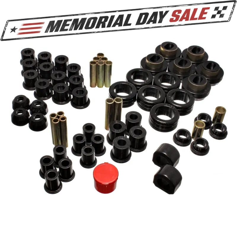 Energy Suspension 3.18102G Hyper-Flex Suspension Master Bushing Kit Black