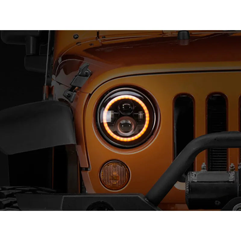 Raxiom 97-18 Jeep Wrangler Axial Halo Headlights | TJ/JK (J108037)