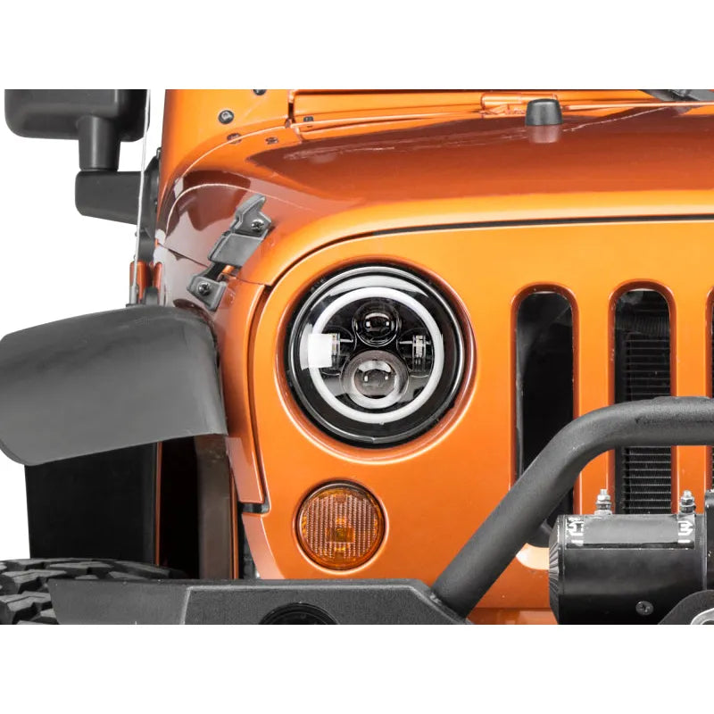 Raxiom 97-18 Jeep Wrangler Axial Halo Headlights | TJ/JK (J108037)
