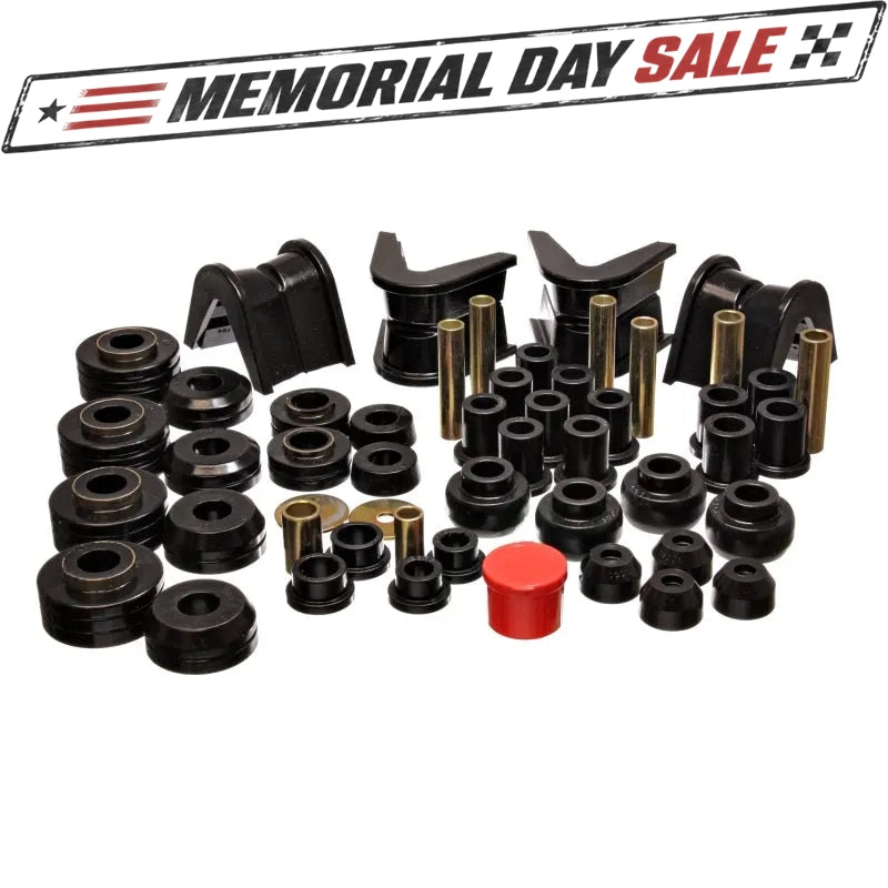 Energy Suspension 73-79 Ford F-150 Pickup 4WD Black Hyper-flex Master Bushing Set