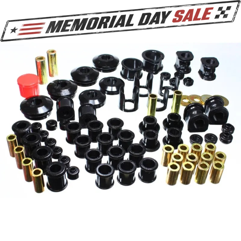 Energy Suspension 7.18106G Hyper-Flex Bushing Kit Black for 89-94 Nissan 240SX
