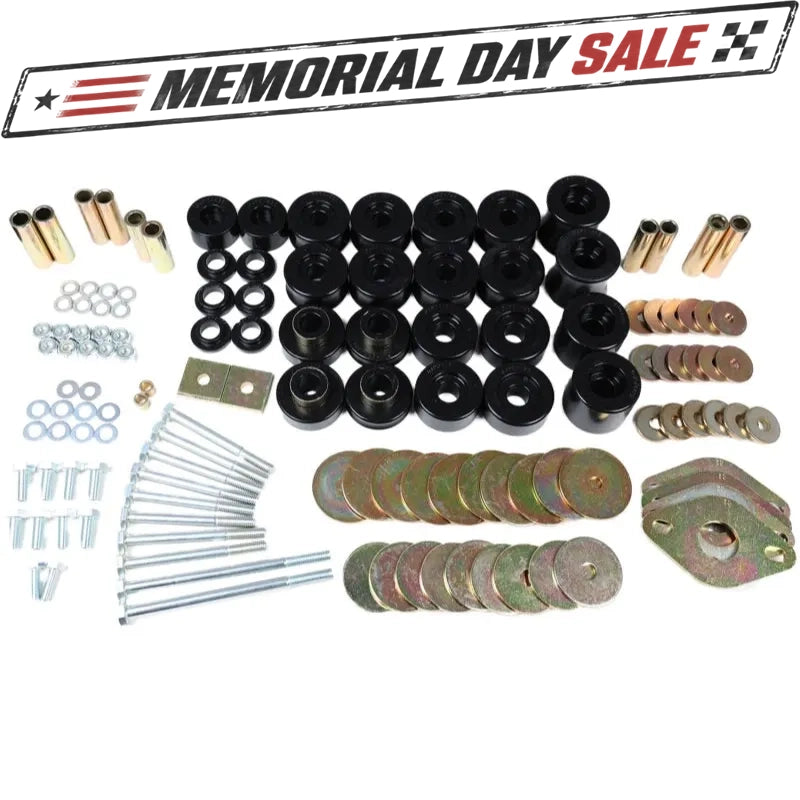 Energy Suspension 91-97 Toyota Land Cruiser FJ80 Body Mount Set w/ Hardware - Black
