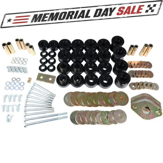 Energy Suspension 91-97 Toyota Land Cruiser FJ80 Body Mount Set w/ Hardware - Black