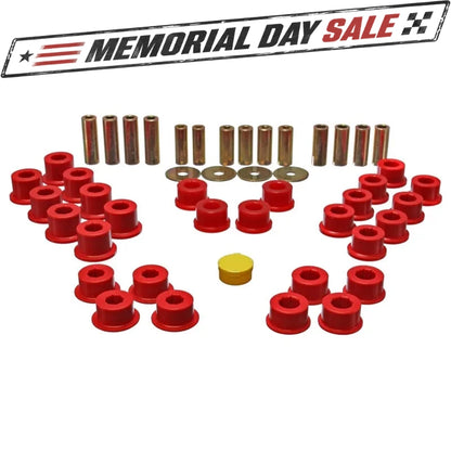 Energy Suspension 11.3106R Rear Control Arm Bushing Set For 90-05 Mazda Miata