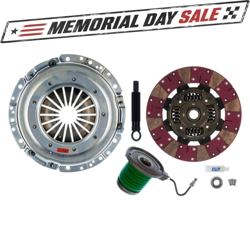 Exedy 2011-2016 Ford Mustang V8 Stage 2 Cerametallic Clutch Cushion Button Disc Inc Slave