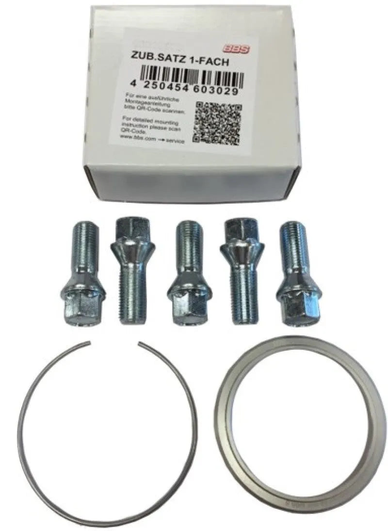 BBS PFS Kit for Mercedes 5x112 Lug Bolts & Rings (09.30.055)