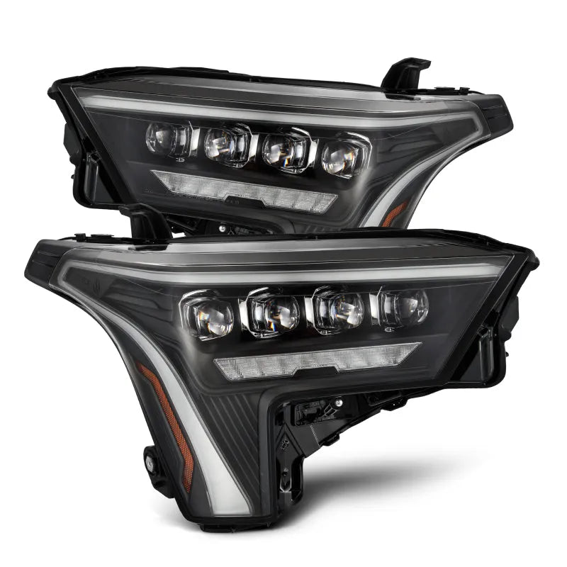 AlphaRex Tundra NOVA-Series Headlights Black w/ Amber DRL | Toyota Tundra 22-26 (880872)