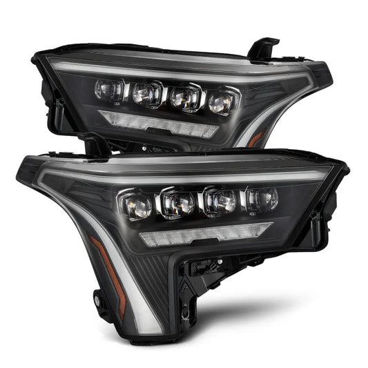 AlphaRex Tundra NOVA-Series Headlights Black w/ Amber DRL | Toyota Tundra 22-26 (880872)