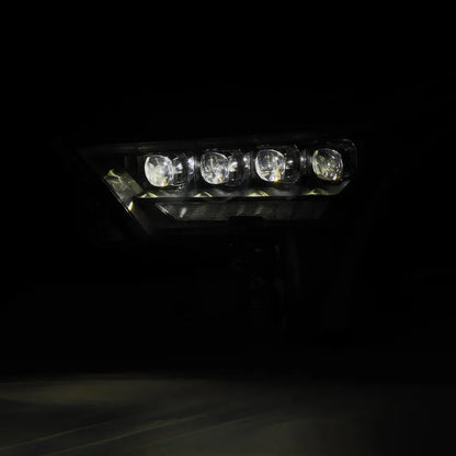 AlphaRex Tundra NOVA-Series Headlights Black w/ Amber DRL | Toyota Tundra 22-26 (880872)