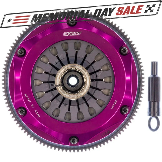 Exedy Cerametallic Stage 5 Twin HD Clutch Kit | 1996-2006 Mitsubishi Evo 4-9 (MM022HD)