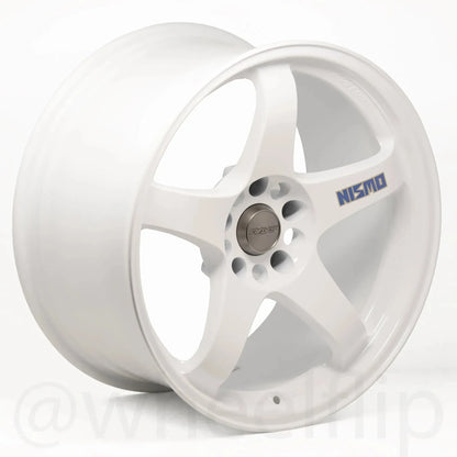 Nismo LMGT4 18x9.5 +12 5x114.3 White - WheelFlip