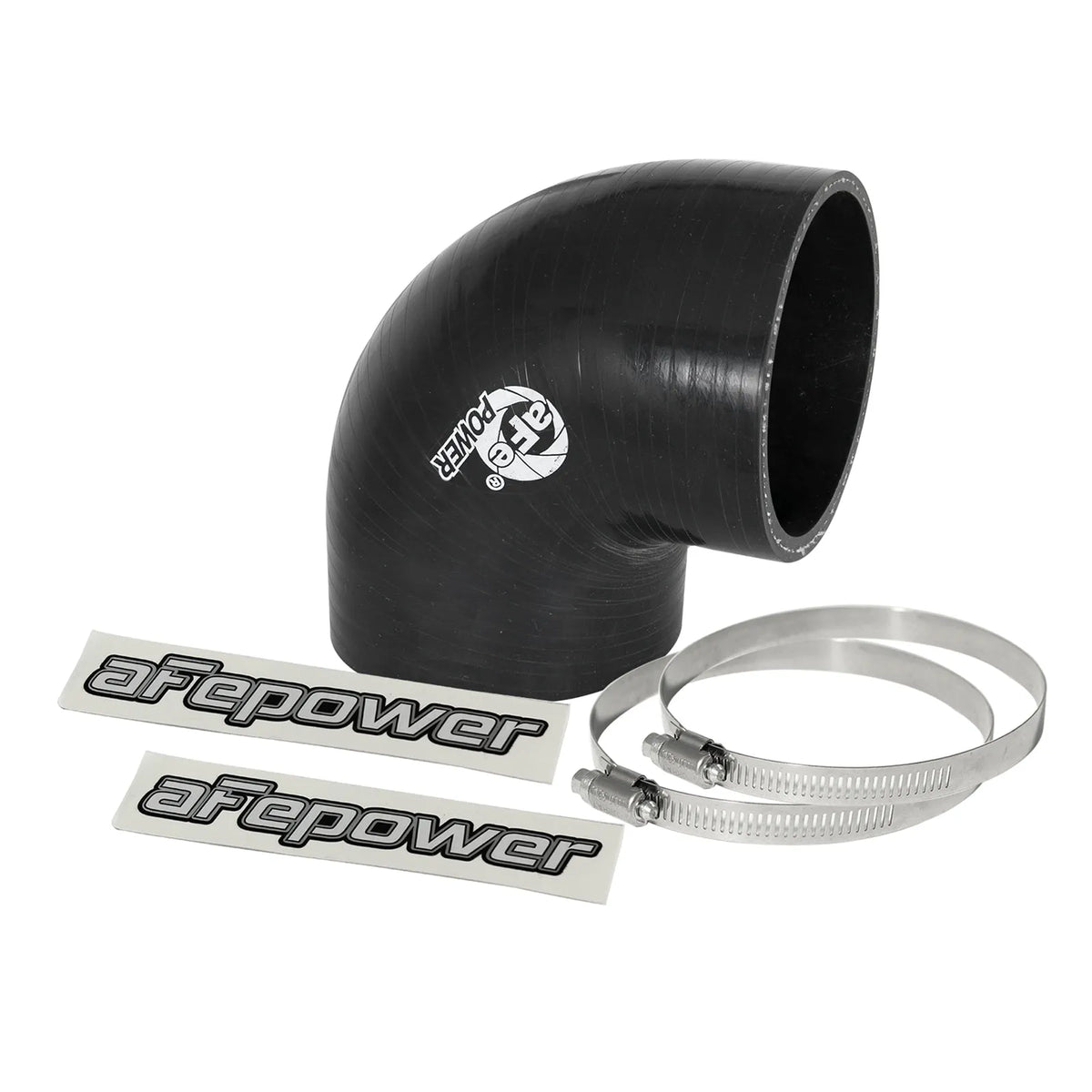 aFe Magnum FORCE Intake Coupling Kit | 3-7/8in ID x 2-1/2in L (Black) (Silicone, 90° Bend, Clamps)
