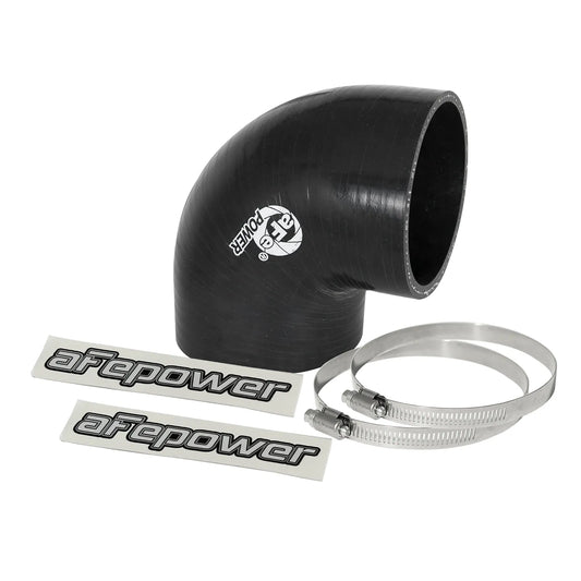 aFe Magnum FORCE Intake Coupling Kit | 3-7/8in ID x 2-1/2in L (Black) (Silicone, 90° Bend, Clamps)